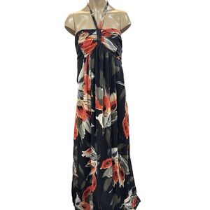 RW&CO Floral Halter Maxi Dress